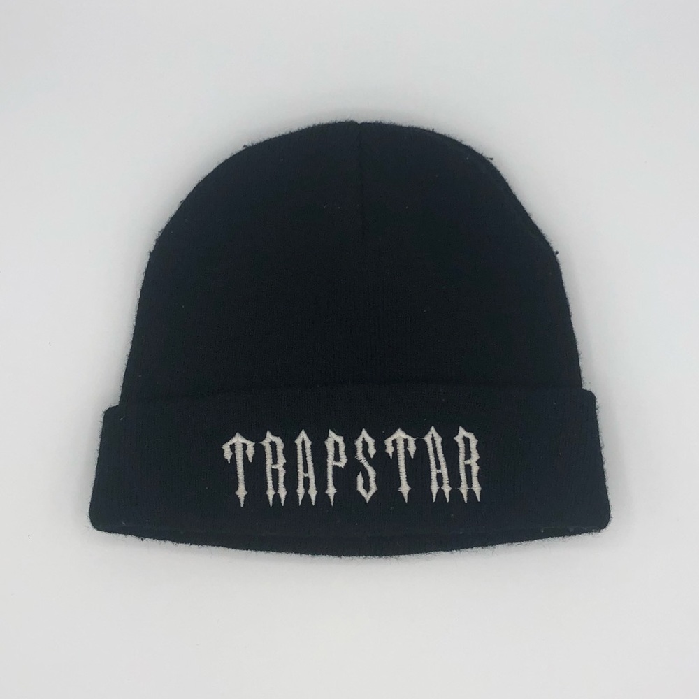 Trapstar London Black Folded Brim Beanie